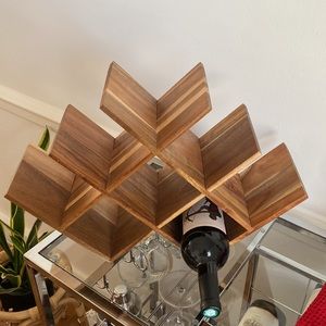 Threshold Acacia wood wine rack